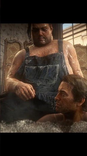 Arthur will never bath after this 😂 #rdr2 #fyp