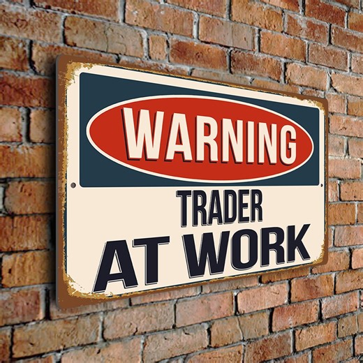 Trader at Work Sign – Custom Occupation Plaque, Durable Aluminum Composite Signs, Unique Gifts for Traders - Etsy Canada