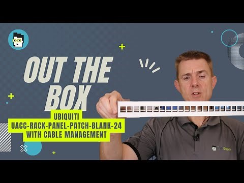 Out the Box Series - Ubiquiti Rack Mount Blank Patch Panel 24-Port (with cable management)