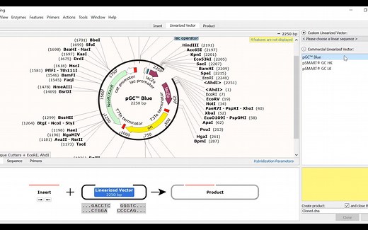 「SnapGene」用SnapGene模拟TA克隆和GC克隆 Simulating TA And GC Cloning In SnapGene