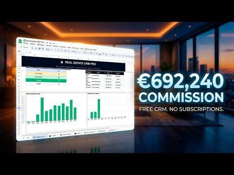 Real Estate Lead Management & Commission Tracker | Google Sheets CRM