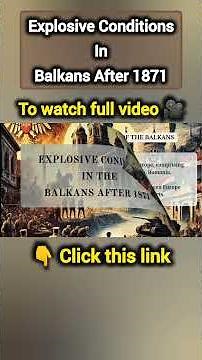 "Why Balkans Became Europe's Powder Keg After 1871 🔥 | History Explained" | #class10 |