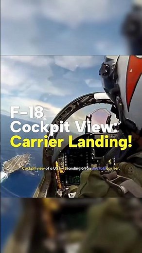 F-18 Pilot's View: The Deadliest 30 Seconds #military #cockpitview #aircraftcarrier