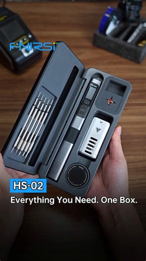 FNIRSI HS-02 100W Smart Soldering Iron | Solder Kit That Packs Everything