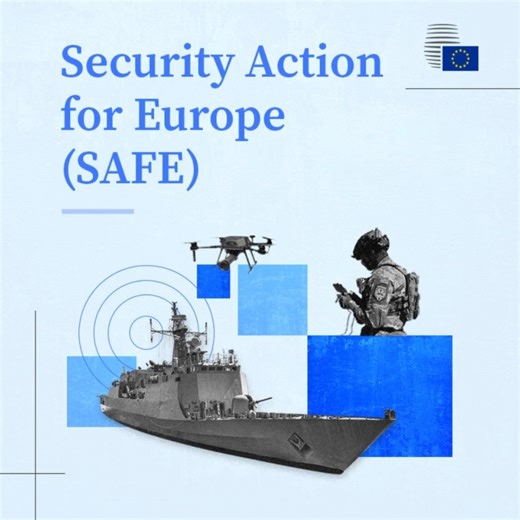 The Council has adopted the Security Action for Europe instrument (SAFE), the first pillar of the ReArm Europe Plan/Readiness 2030. The instrument will provide financial assistance of up to €150 billion to strengthen Europe's security and its defence industry. SAFE will also allow the EU to further support Ukraine. Find out more ➡️ https://europa.eu/!JkhffF #EUDefence #EUdefenceIndustry #Defence #DefenceReadiness | Council of the European Union