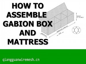 How to assemble gabion box and mattress?