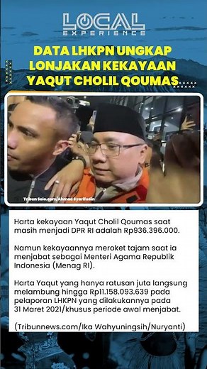 Yaqut Cholil Qoumas' Wealth Skyrockets, Here's His LHKPN Data