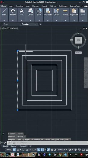 AutoCAD Explode Command #autocad