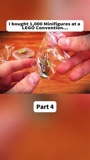 I bought 1,000 Minifigures at a LEGO Convention... #lego #built #minifigure #fyp