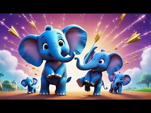 Five Little Elephants March Left and Right | Fun Direction Song for Kids