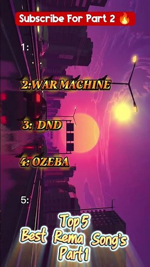 Top 5 Best Rema Song's. Part 1