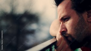 Sad man face