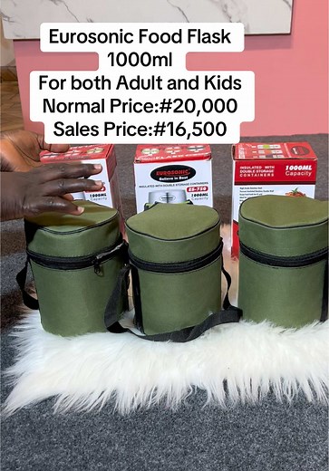 Eurosonic Food Flask 1000ml - Keep Food Hot for 24 Hours