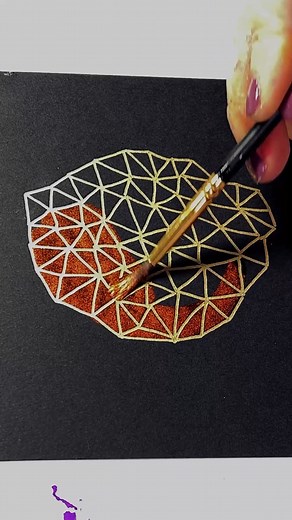 373K views · 2.4K reactions | Gold pen and doodles on black #glitter #watercolor #painting | Josie Lewis Art | Facebook