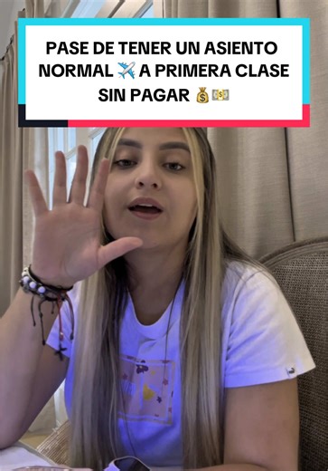 De asiento normal a primera clase en avión