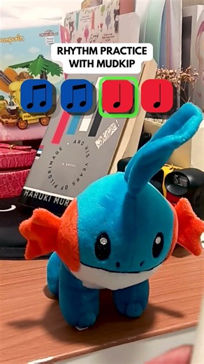 Rhythm Challenge With Mudkip (EASY) #rhythmchallenge #musictheory #drummer #pokemon #mudkip
