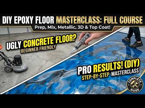 DIY Epoxy Floor Masterclass: Full Course from Prep to Top Coat