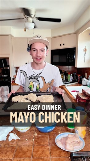 Oven baked mayo crusted chicken recipe that’s juicy inside, crispy outside, and packed with flavor. This easy dinner idea uses mayonnaise to lock in moisture and create the perfect golden crust. Add this to your list of easy oven baked chicken recipes! #mayochicken #mayocrustedchicken #ovenbakedchicken #easychickenrecipes #chickenrecipe #dinnerrecipe #crispychicken #juicychicken #homecooking #weeknightdinner #cookingtok #recipevideo #viralrecipes #foodtok #tastydinner #homemaderecipes #easymeals