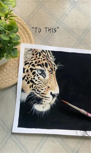 Leopard painting | Wild life art in acrylic #animalart #leopard #drawing #art