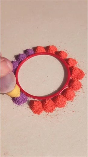 Attractive Rangoli Designs |Easy Rangoli|#shorts