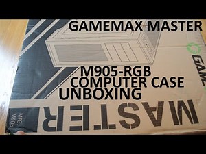 Unboxing Gamemax Master M905-RGB E-ATX Full Tower Gaming Computer Case With 3 RGB LED Fans