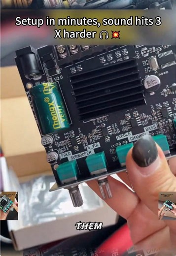 Don’t throw away your old speakers — upgrade them with this tiny 2.1 Bluetooth amp! It delivers serious power: Dual-channel subwoofer support ⚡ Works with 12V or 24V Bluetooth connectivity Perfect for DIY builds, car audio setups, or home sound systems. This thing sounds way bigger than it looks #miniamplifier #diyaudio #caraudio #bluetoothamp #budgettech