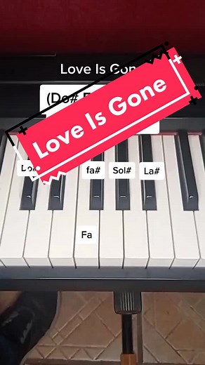 Love Is Gone Piano Tutorial and Lessons