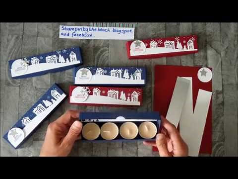 Tea light Christmas gift box tutorial