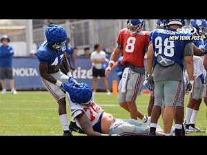 Punches fly in heated fight at Giants training camp | New York Post Sports