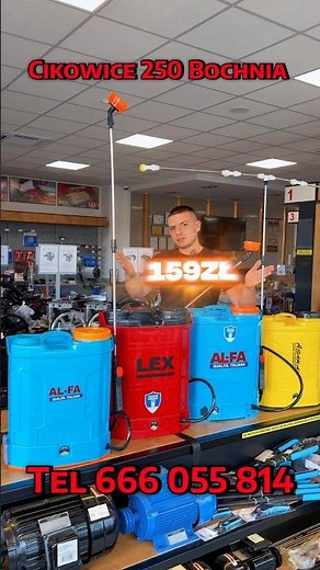 159zł za akumulatorowy opryskiwacz plecakowy ! Zobacz ten model !