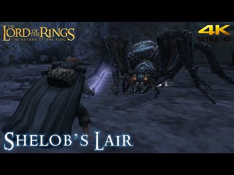 Lord of the Rings Return of the King 'Shelob's Lair' Walkthrough (4K)