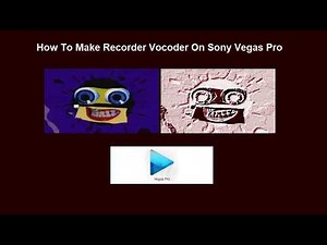 How To Make Recorder Vocoder On Sony Vegas Pro