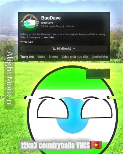 Vietnamese Youtuber Countryballs Walking (animation + edit]#alightmotion #capcut #countryballs