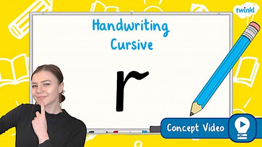 The Letter 'r' | Cursive Handwriting Concept Video