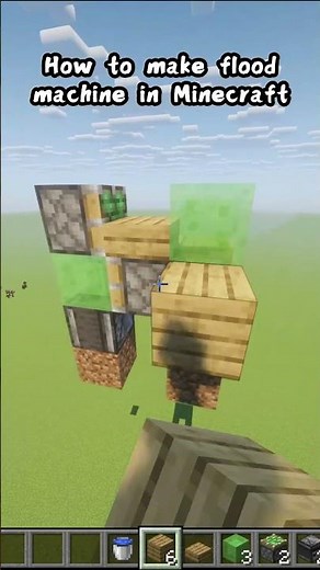 How to make flood machine in minecraft! #minecraft #flood #machine #redstone #redstone #game #video