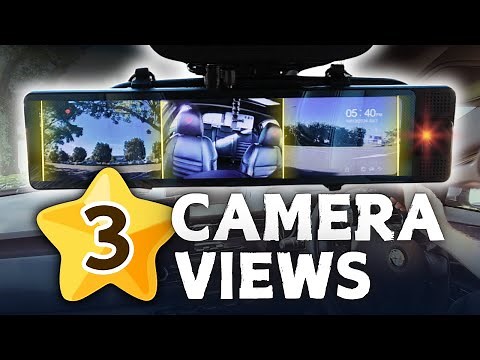 This DVR Rearview Mirror Dash Cam has a 3rd Camera just for your cars security?
