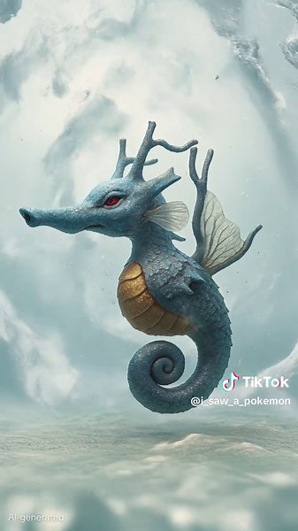 Realistic Pokémon Evolution: Horsea to Kingdra 3D Animation