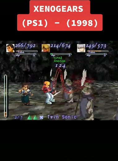 Xenogears PS1 Gameplay Highlights 1998