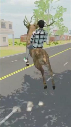 Deer Rider! 🦌 Extreme Deer Riding Simulator (Funny Gameplay)#DeerSimulator #FunnyGaming
