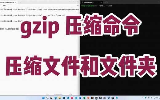 11-gzip压缩命令，压缩文件和【文件夹下的文件】