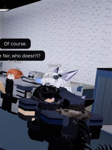 Valorie and corsen being silly in the lab #zonenadir #roblox #roleplay