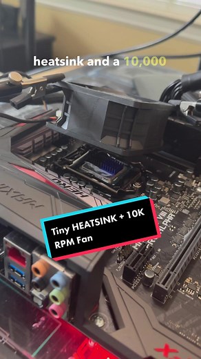 Raspberry Pi Heatsink and 10K RPM Fan CPU Cooling Experiment