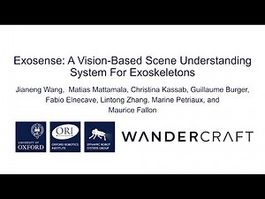 Exosense: A Vision-Based Scene Understanding System For Exoskeletons