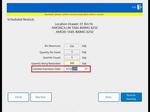 Cubex, Restocking workflow