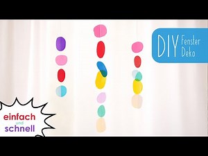 DIY window decoration sewing 🌈 | simple, modern decoration made from colorful foil