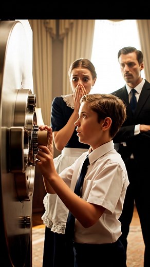 “My boss looked at my son like he was a toy. ‘If your boy opens my safe in 60 seconds, I’ll give you 20 million.’ I felt my heart drop.” I’m Rosa, I clean his house. That morning he called me to his office, and my little boy Daniel was just tagging along with his school backpack and a cardboard tube from a project. Suddenly my rich boss pointed at the huge safe and threw out that “challenge” like it was a joke. I wanted to say no, to grab my child and walk away, but Daniel stepped forward, calm 