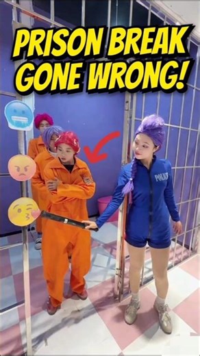 JAIL ESCAPE GONE WRONG!😱 @DamiminOO3 #jailbreak #challenge #transformation #super #entertainment