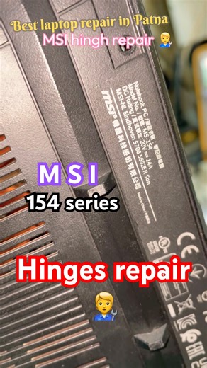 M s I hinge repair 🧑‍🔧 #new #computer #repair #letest #viralvideo #msi # shorts