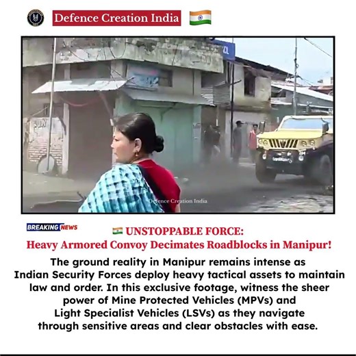 MANIPUR DEPLOYMENT: A Detailed Look at the Tactical Vehicles Restoring Peace 🛡️ #manipur #capf
