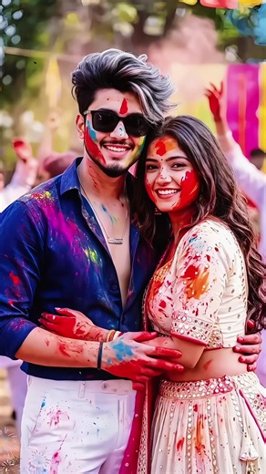 How to Create Colorful Holi Photos with Family